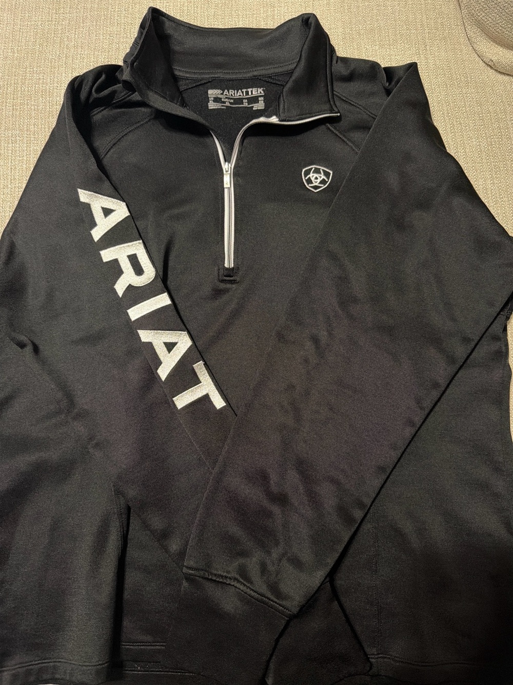 Ariat Women’s Black Quarter-Zip Pullover Sweater